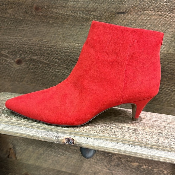 Circus by Sam Edelman Womens Red Kirby Pointed Toe Ankle Fashion Boots 6.5 - Picture 1 of 6